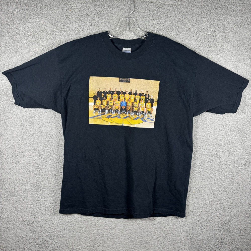 Vintage 2006 Los Angeles Lakers Basketball Roster T-Shirt XL NBA Kobe Bryant Y2K